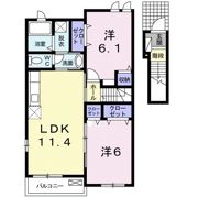 ハウス アイBの間取り画像