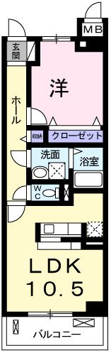 ラフィーネ東野の間取り画像