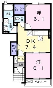 スウィート コテージAの間取り画像