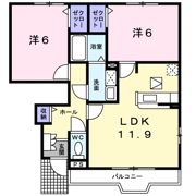 マグノーリア横田Ⅱの間取り画像