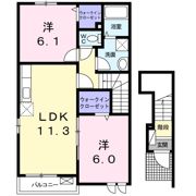 サザン・ガーデン「さくら」Bの間取り画像