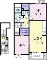 ルーブルの間取り画像
