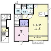 ジェルメ ライムAの間取り画像