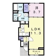 ジェルメ ライムBの間取り画像