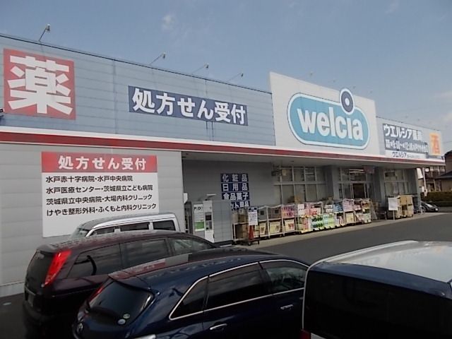 近くのウエルシア薬局 水戸けやき台店まで950m（徒歩12分）