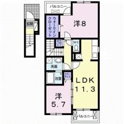 ガーデン エレガント Ⅱの間取り画像