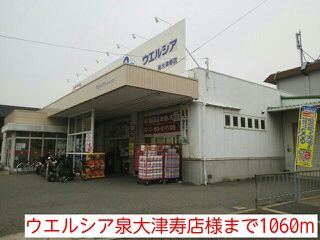 近くのウエルシア泉大津寿店様まで1,060m(徒歩14分)