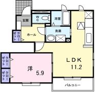 グリーンヒル Aの間取り画像