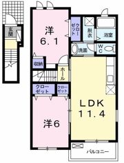 ビッグ シャトーCの間取り画像