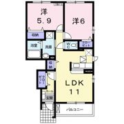 ハートホームA棟の間取り画像
