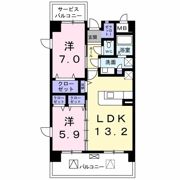 パラダイム東光の間取り画像