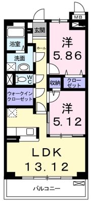 レフィナードの間取り画像