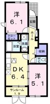 ネオン・アージュBの間取り画像
