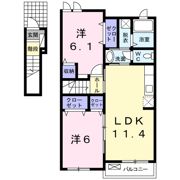 セシオンAの間取り画像