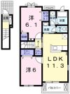 ルミエール伊川の間取り画像