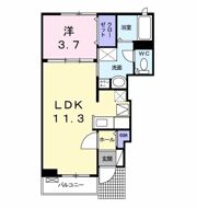 アルドール Mの間取り画像