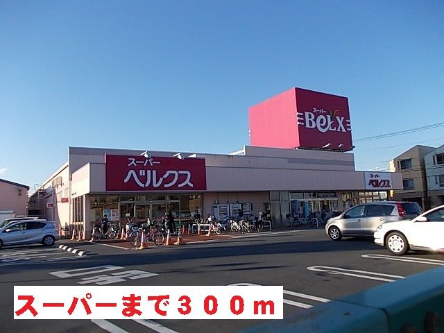 近くのベルクスまで300m（徒歩4分）