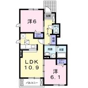 ネオシティ葵Bの間取り画像