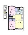 プラシードM・mの間取り画像