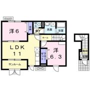 ノース ヴィレッジの間取り画像