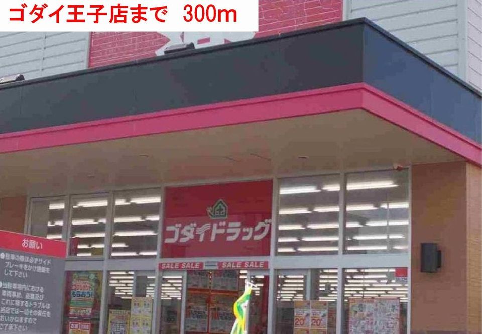 近くのゴダイまで300m(徒歩4分)