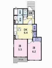 グレイシャス ハイム B棟の間取り画像