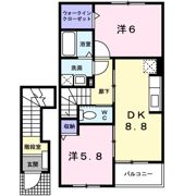 Alive it 刻 Ⅲの間取り画像