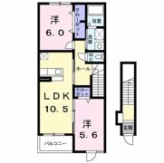 オークパレスⅠの間取り画像