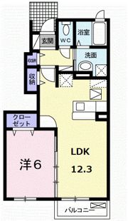 メゾンソレイユの間取り画像