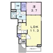 向日葵 Ⅱの間取り画像