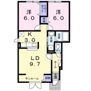 シェルオーロラ Ⅱの間取り画像