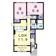 レジデンス・アニメートCの間取り画像