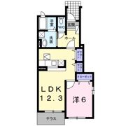 カトレア Ⅰの間取り画像