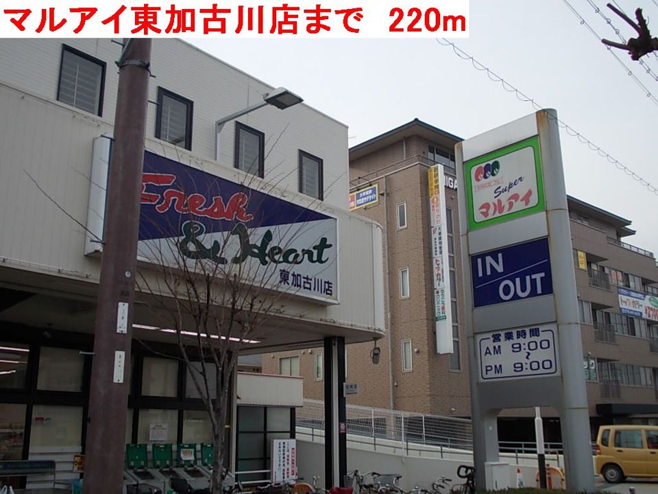近くのマルアイ東加古川店まで220m(徒歩3分)