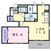 シェ モア Ⅰの間取り画像