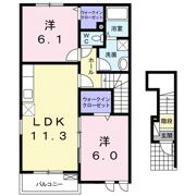 リバーサイドレジデンスAの間取り画像