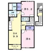 ハ－プシティ デュオの間取り画像