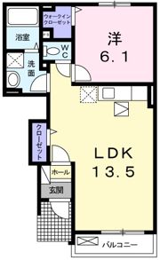 カーサ イリーデAの間取り画像