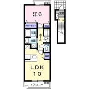 ベル アンジュ Bの間取り画像