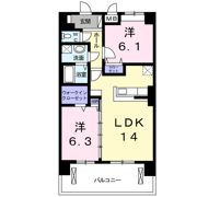オリーブ コート塚田の間取り画像