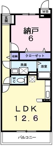 メゾン ド リ－ノの間取り画像