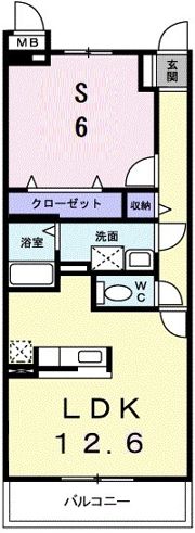メゾン ド リ－ノの間取り画像