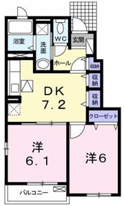 プレミール ヴィラ Bの間取り画像