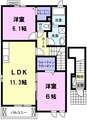 バロン・栗島の間取り画像