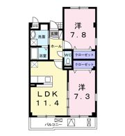 サンクレール北花田の間取り画像