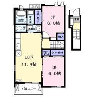 プラシード Ⅱの間取り画像