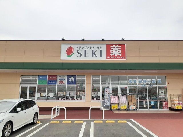 近くのドラッグストアセキ富士見ヶ丘店まで750m（徒歩10分）