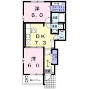 アビタ シオン ジェルメ Bの間取り画像