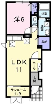 ヴィー・シュシュⅡの間取り画像