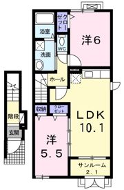 ヴィー・シュシュⅡの間取り画像